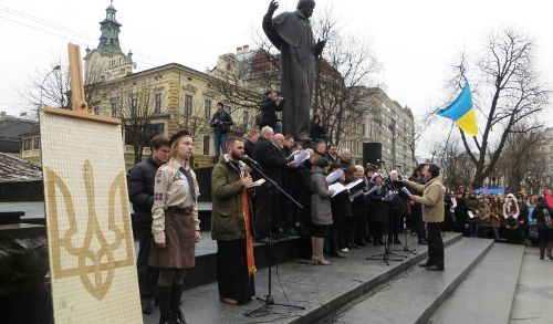 у Львові відбулося вшанування полеглих Героїв Небесної Сотні.(ФОТО)